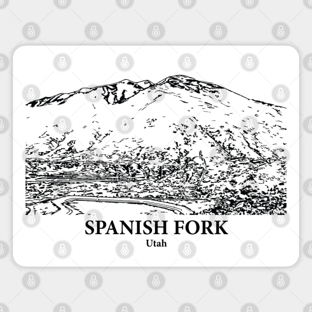 Spanish Fork - Utah Magnet by Lakeric